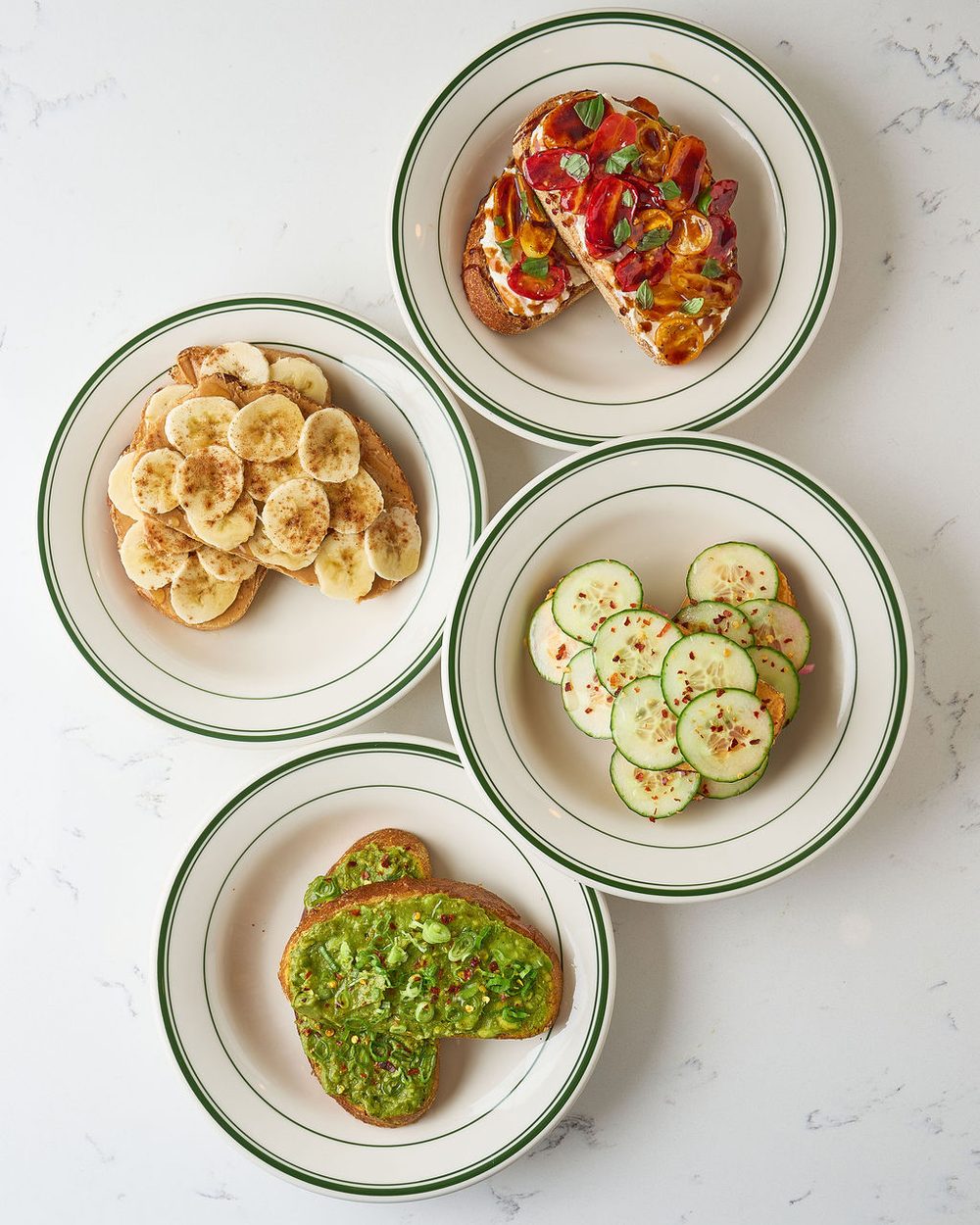 Four Saucy Cup toasts